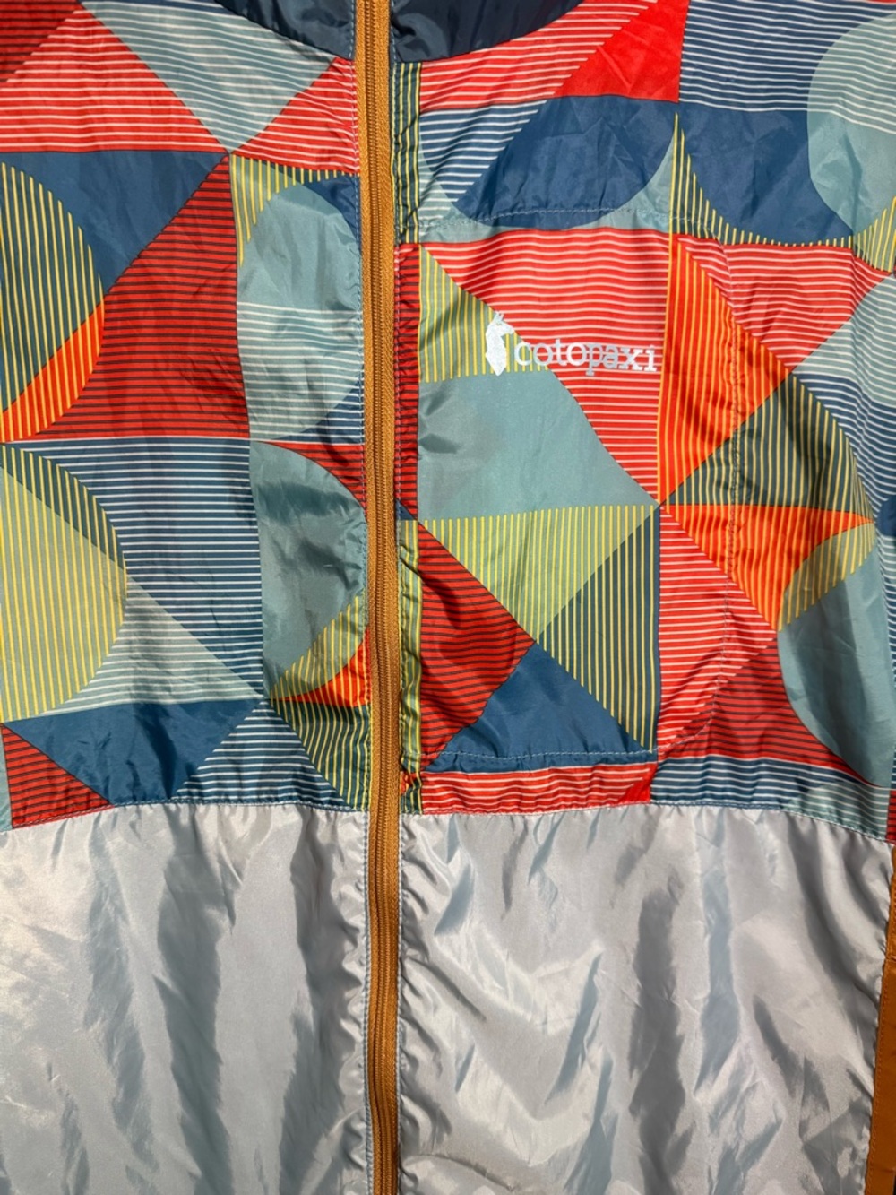 cotopaxi Multicolor Geometric Packable Puffer Jacket